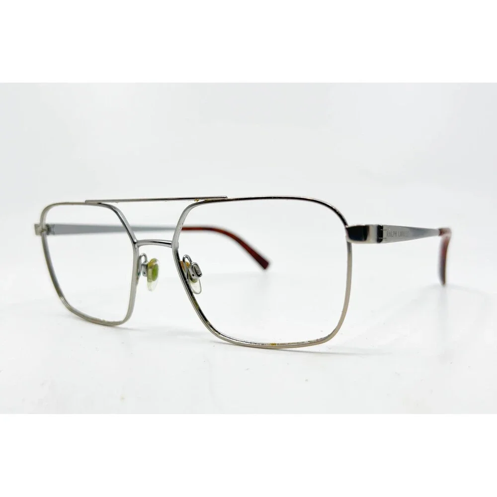Ralph Lauren Eyeglass Frames Mens Silver RL 5112 9220 Square Aviator 54-16-145